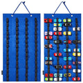Hanging Organizer Wheels Wall Mount Display Case Large Capacity
