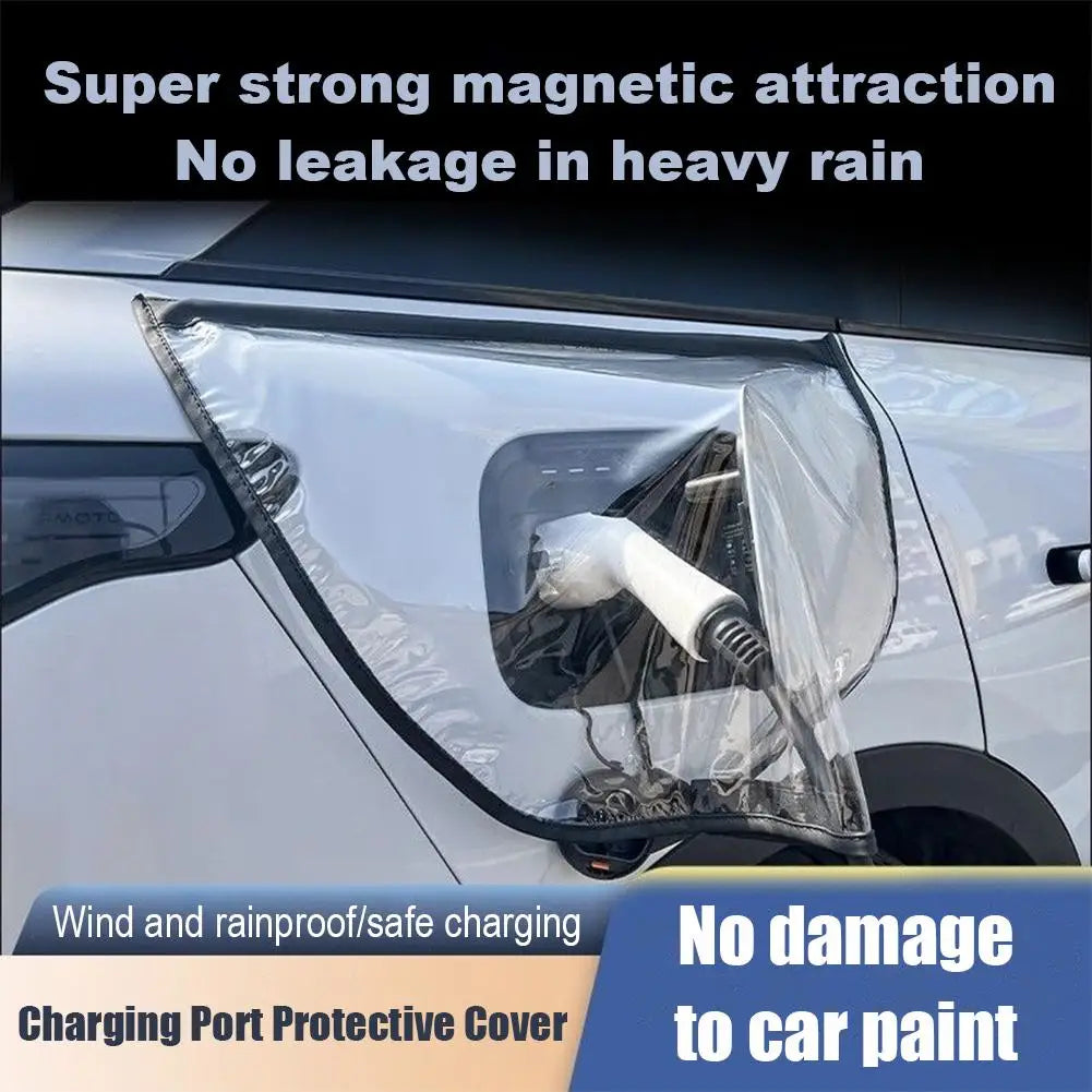 Electric Car Charging Port Rain Cover – Waterproof EV Charger Guard EV Charger Cover Zpaxo