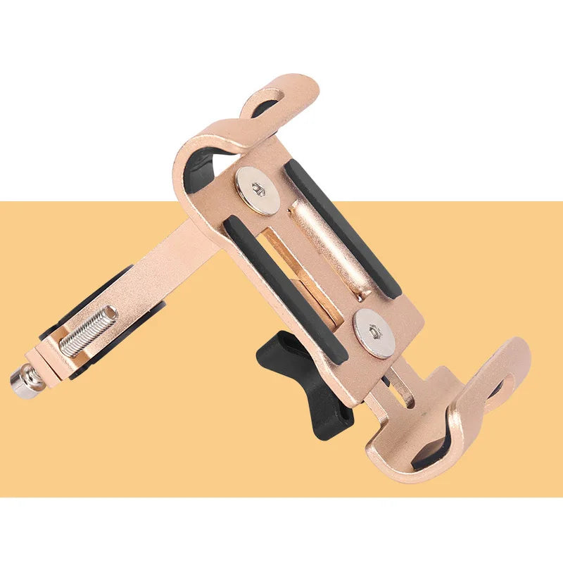 Bicycle Mobile Phone Bracket Aluminum Alloy Electric Car Motorcycle Zpaxo Fixed Gold