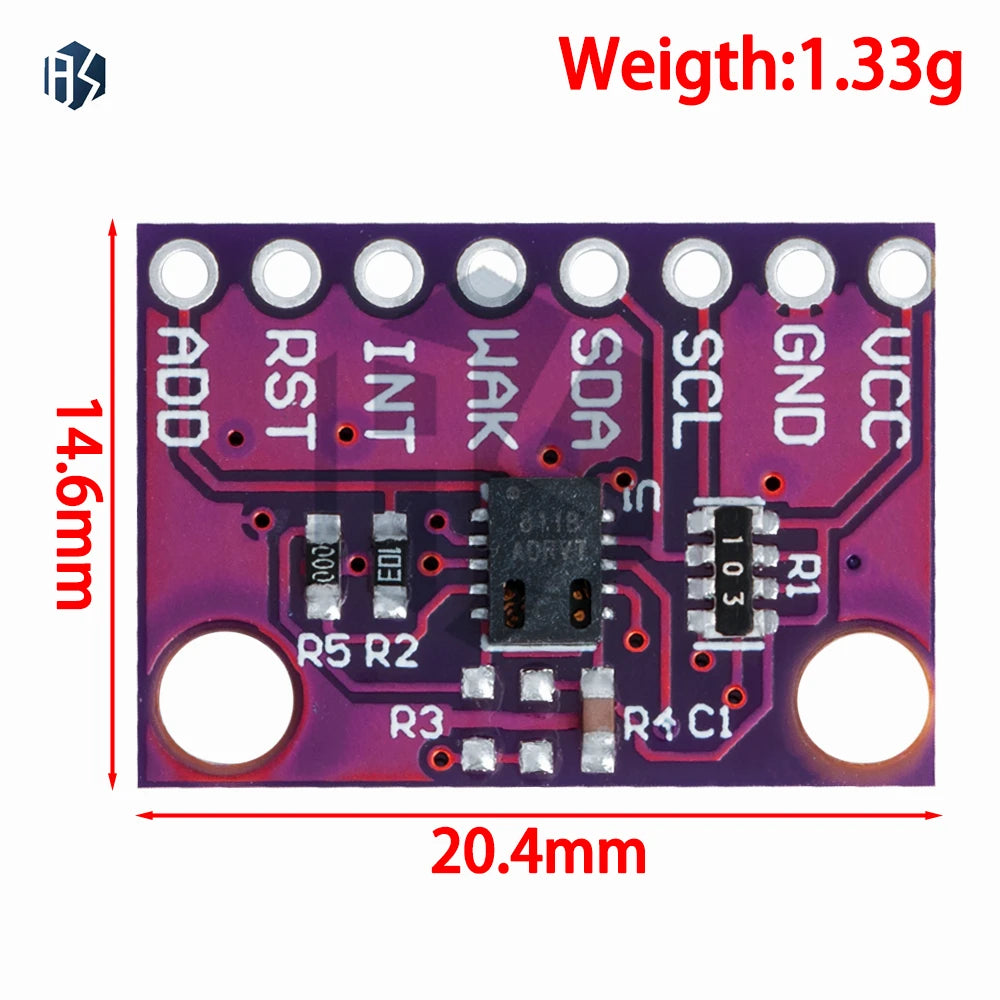 Gas Sensor Carbon Dioxide Detection Module CCS811 CO2 eCO2 TVOC Air Zpaxo