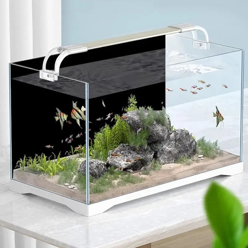 Fish Tank Background Static Cling Black Aquarium Backdrop Sticker