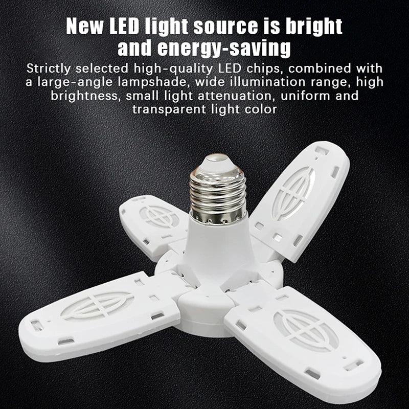 Living Room Styling Light Bright E27 LED Bulb Fan Leaf Indoor Ceiling Zpaxo