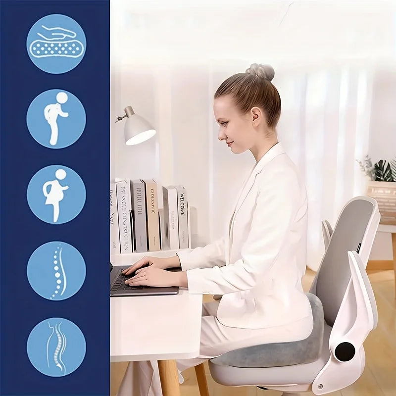 Memory Foam Cushion Tailbone Care Donut Seat Pad Cushioned Portable