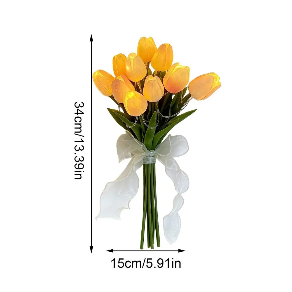 Lighted Artificial Flowers 10 Home Decoration Faux Flower Lights