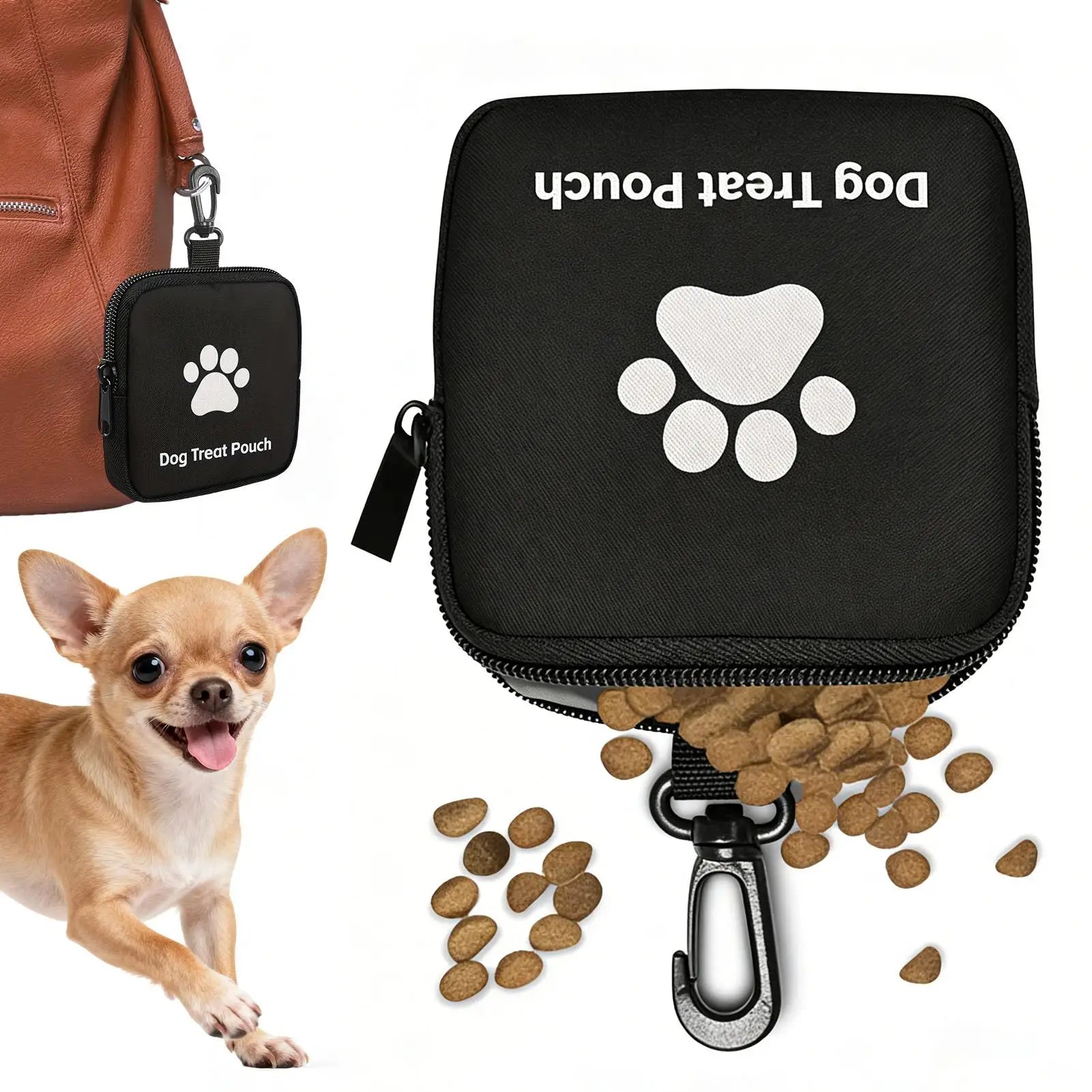 Dog Training Treat Bag Multi-functional pet bag Leakproof Portable Pet treats bag Train Snack Reward Waist Bag Pet supplies Zpaxo