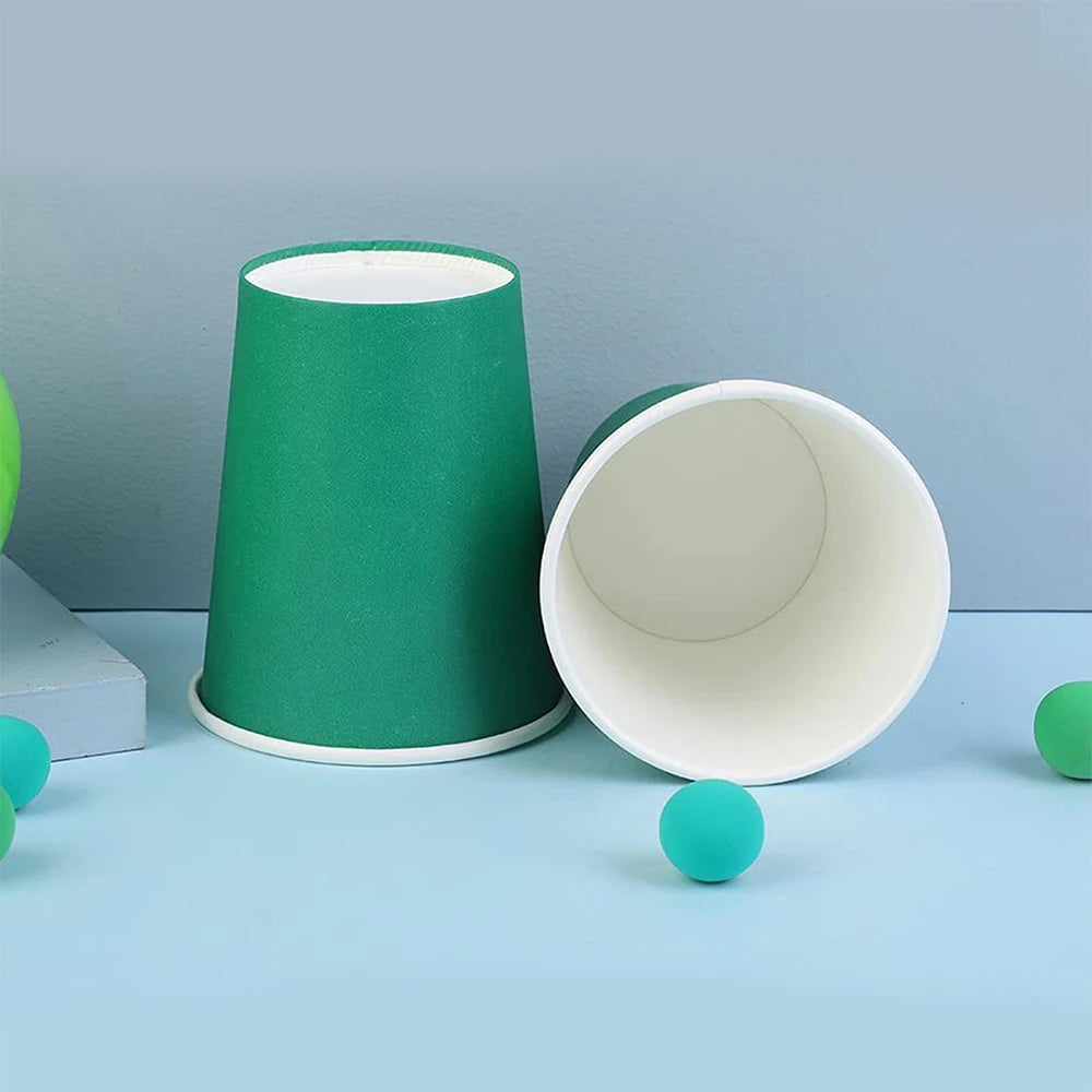 20Pcs 9 Oz Disposable Paper Cups Coffee Cups for Party Decoration Supplies Picnic Travel Red Green Black Zpaxo