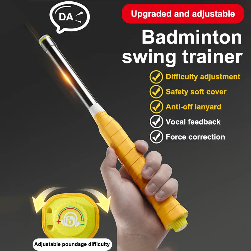 Complete Badminton Practicing Racket Swing Trainer Power Generator Zpaxo