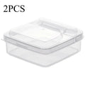Plastic Refrigerator Storage Cheese Box Container Butter Block Slice