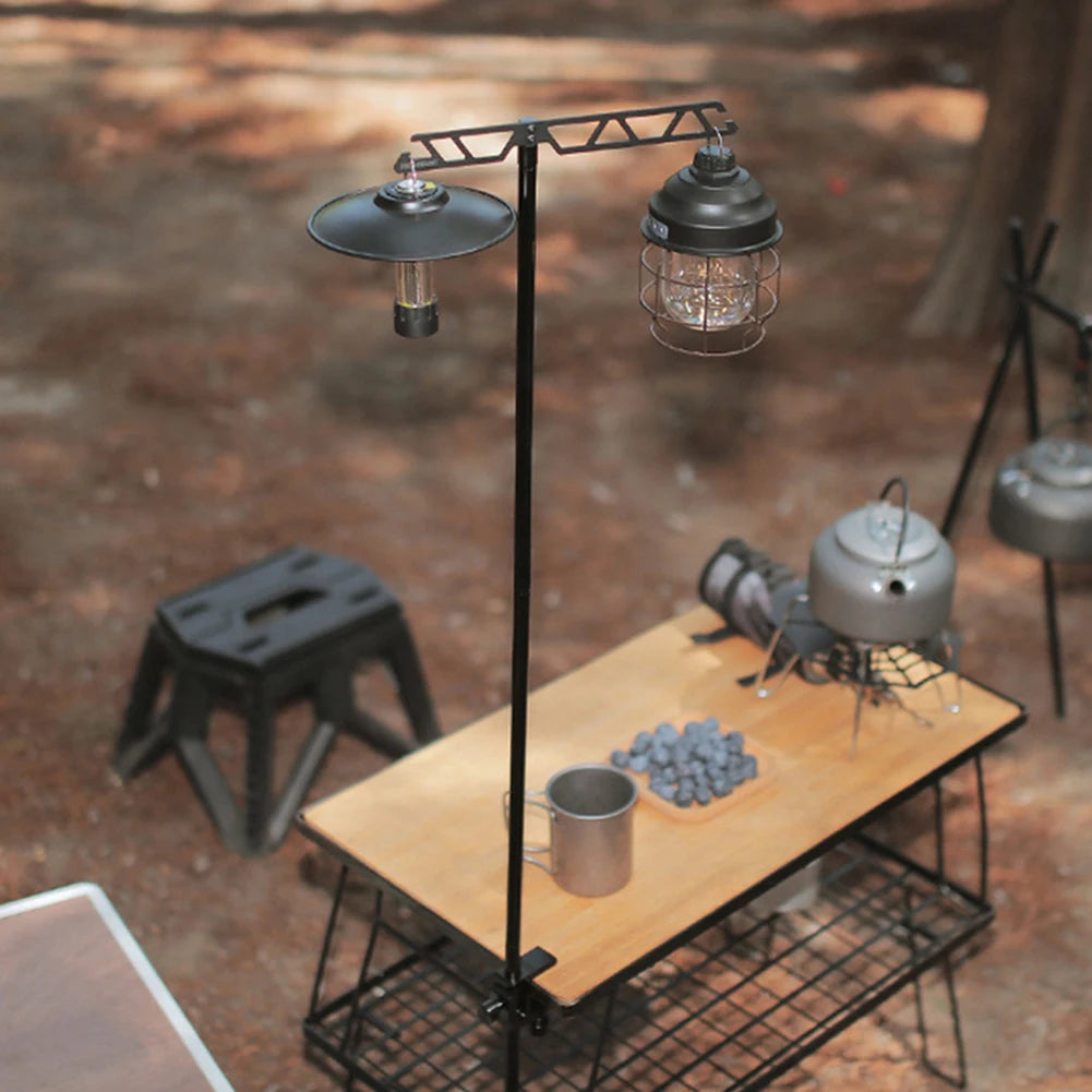 Portable Camping Light Holder Multi-purpose Hanging Stand Height