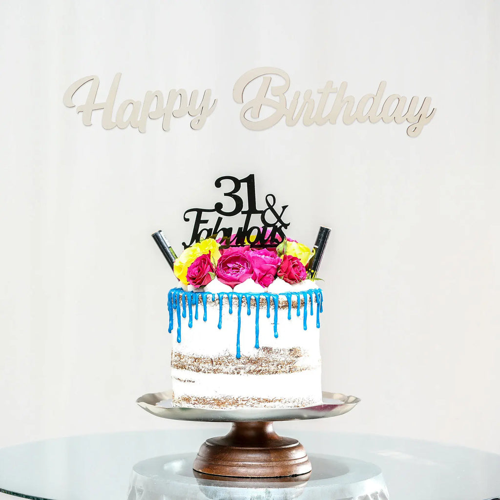 Wooden Happy Birthday Sign Plaque Wall Hanging Decoration Themed