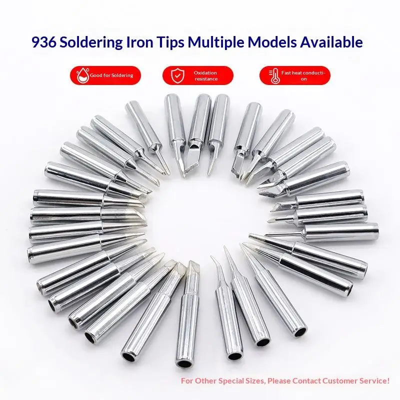 900M-T Pure Copper Soldering Iron Tips – 5 or 10 Pack Soldering Iron Tips Zpaxo