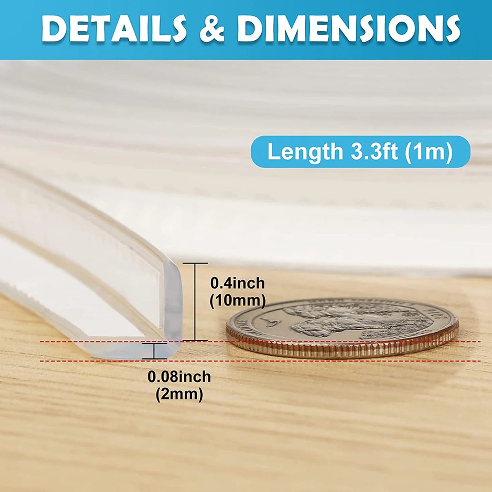 Table Corner Protectors Clear Table Corner Guards Baby Proofing Corner Protector Soft Silicone Furniture Edge Bumper Strip Zpaxo