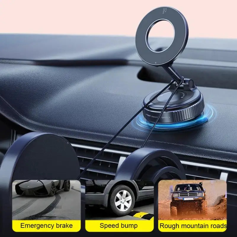 360 Adjustable Vacuum Suction Magnetic Bracket Car Phone Holder