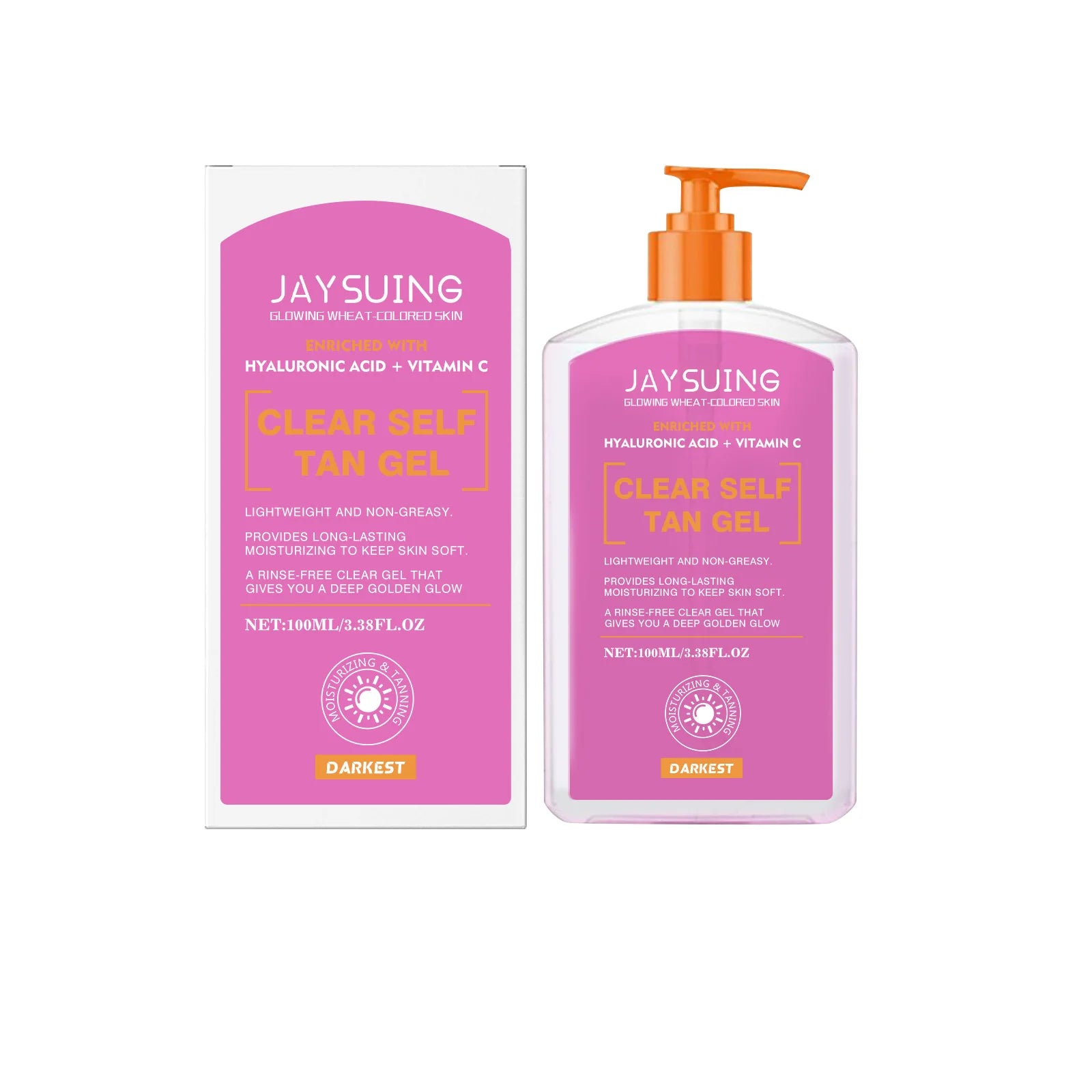 Jaysuing Self-Tanning Gel – Natural Bronze Glow & Moisturizer Self-Tanning Gel Zpaxo 100ml boxed 100ml