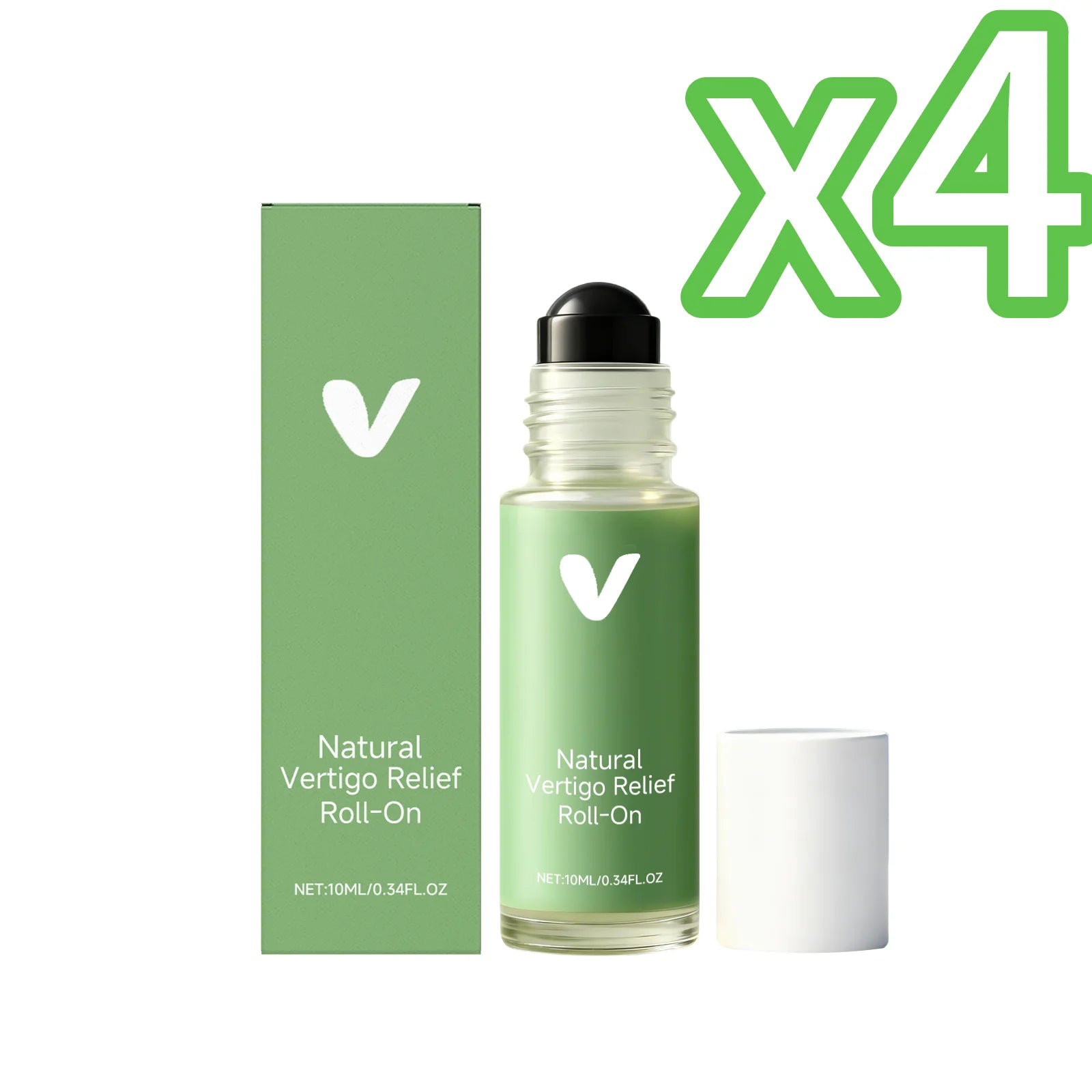 Menthol Vertigo & Dizziness Relief Roll-On Oil 10ml Soothing Relief Oil Zpaxo 10ml Boxed X 4PCS