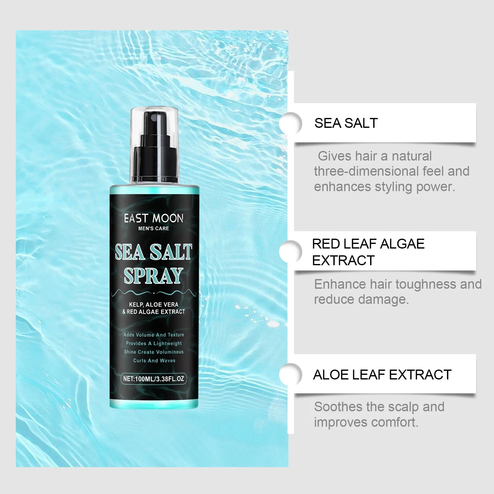 Sea Salt Styling Spray Long Lasting Strong Hold That Won T Flatten Or Grease Hair Lightweight Fluffy Foam Mousse Zpaxo