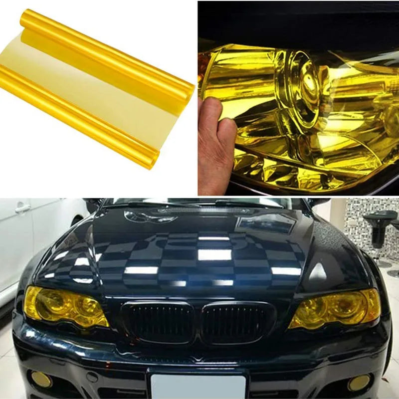 30 Car Light Headlight Taillight Tint Vinyl Film Sticker Sheet Fog