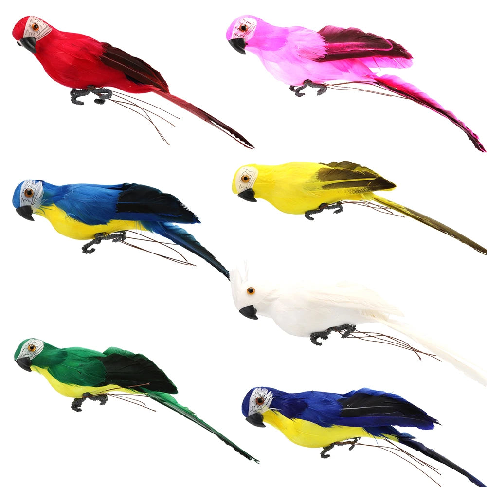 Artificial Simulation Foam Bird Creative Feather Parrot Fake Animal
