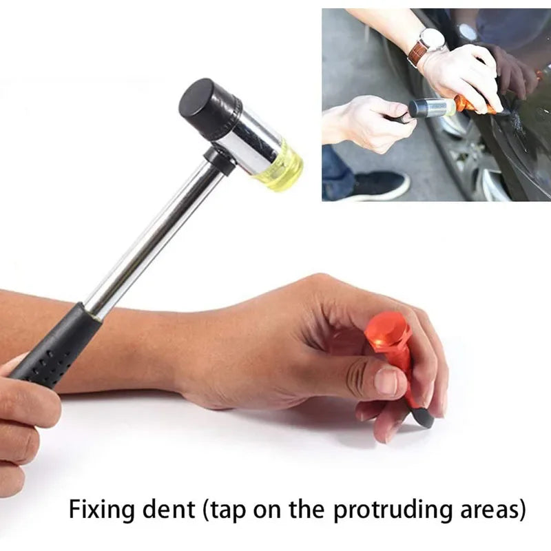 Car Dent Repair Tool Paintless Removal Rubber Hammer Auto Body DIY