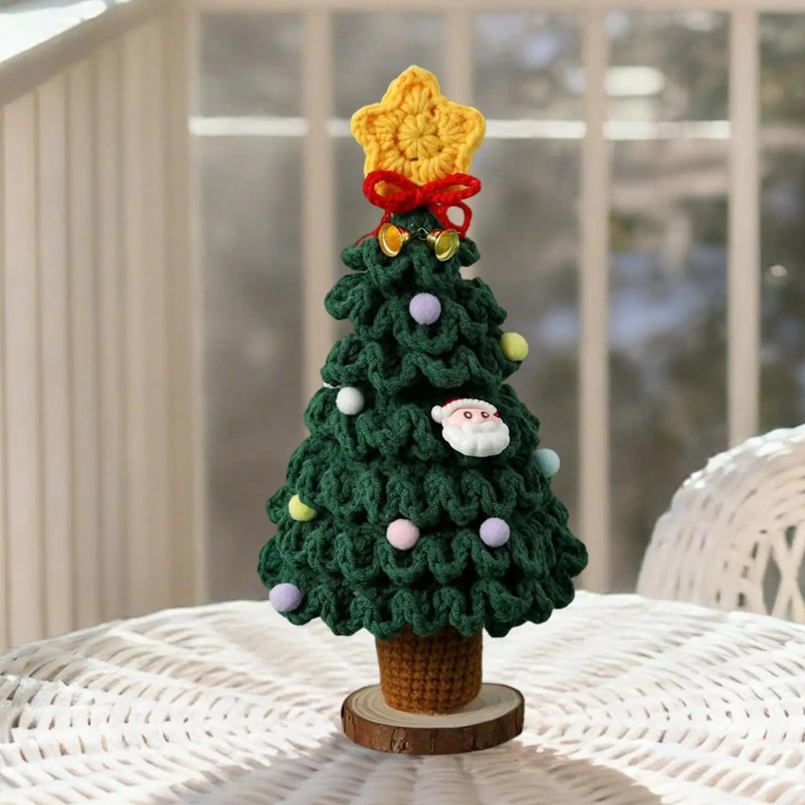Christmas Tree 7-Layer Gradient Colors Knitting Crochet Holiday