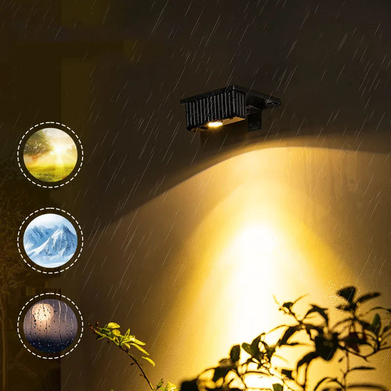 Solar Lights Courtyard Luxury Homes Outdoor Gardens Wall Washing Lamp Zpaxo