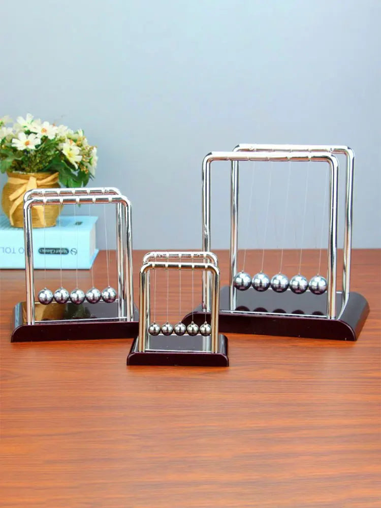 Newton Cradle Balance Steel Balls School Teaching Supplies Physics