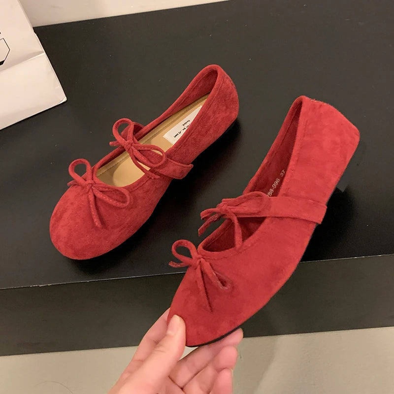 Women's Fashion Inner Increase Heel Shoes Spring Square Head Shallow