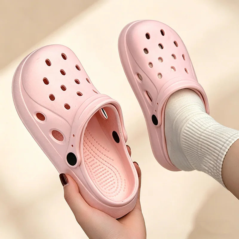 Women Clogs Summer Female Sandals Thick Bottom Home Slides Soft EVA