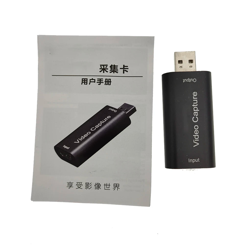 4K Mini HD 1080P HDMI-Compatible USB 2.0 Video Capture Card Game Recording Box for Youtube OBS Live Streaming Broadcast Computer Zpaxo