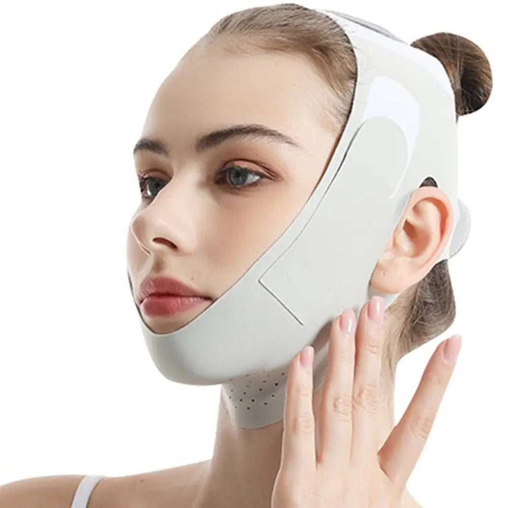 Portable Adjustable Face Lifting Belt Breathable V Shaped Lift Band Zpaxo