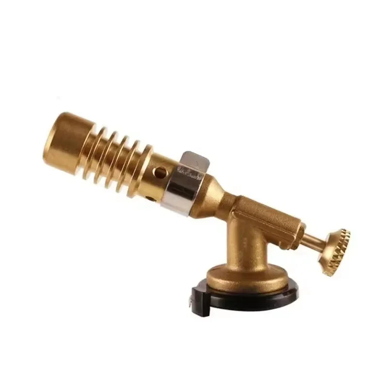 Multifunction Welding-Burner Welding Gas Burner Flame Gas Torch Flame Gun Blow for BBQ Camping Cooking Lighter Heating Camping Zpaxo Golden