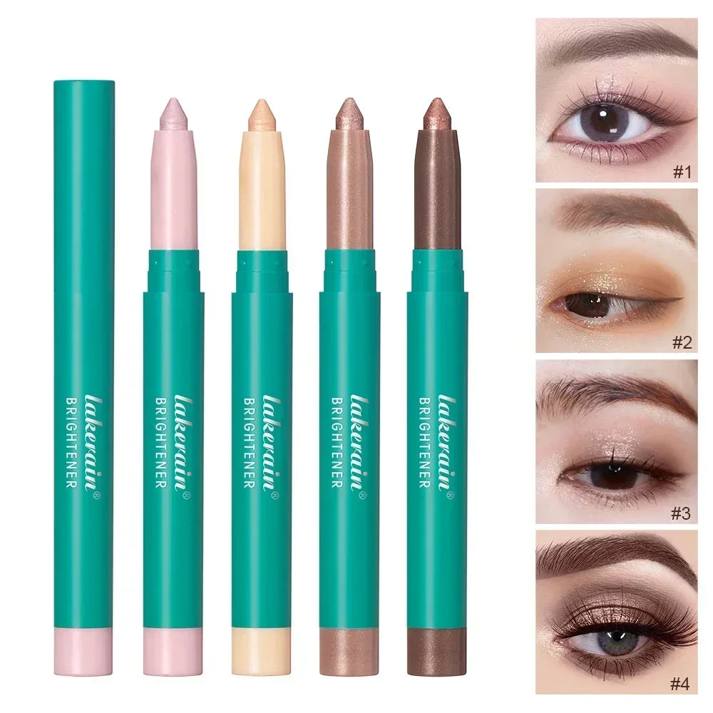 Waterproof Pearlescent Eyeshadow Pencil Stick Lasting Glitter Shimmer Zpaxo