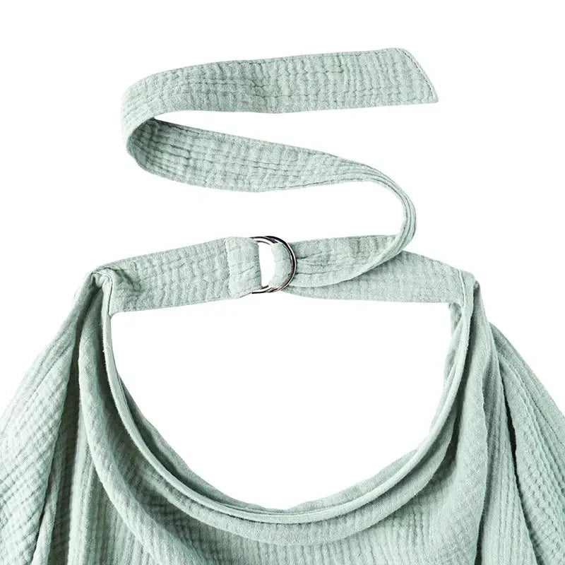 Breathable Breastfeeding Cover Baby Cotton Muslin Nursing Apron
