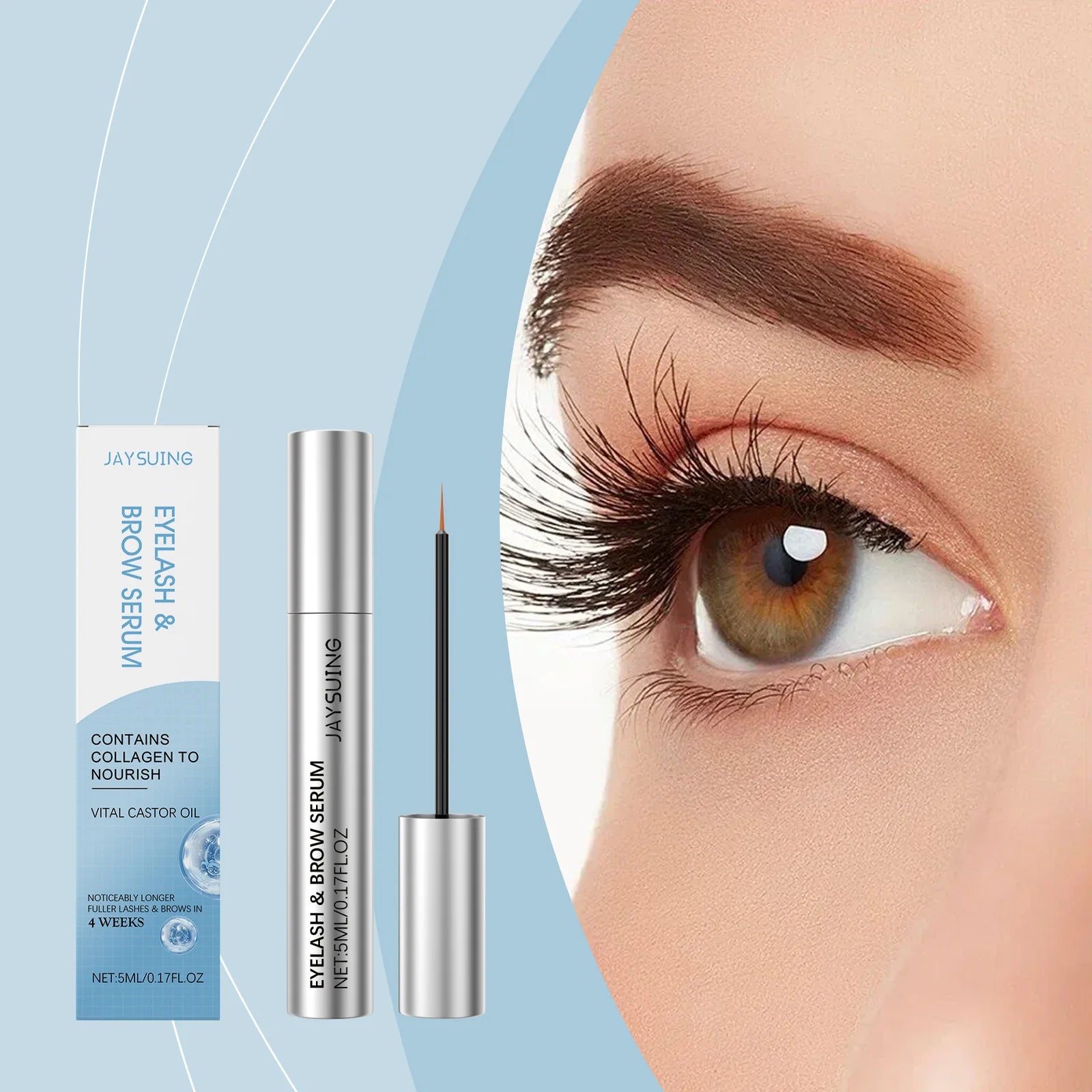 Jaysuing Eyelash Growth Serum – Thicker Longer Lashes & Brows Eyelash Growth Serum Zpaxo