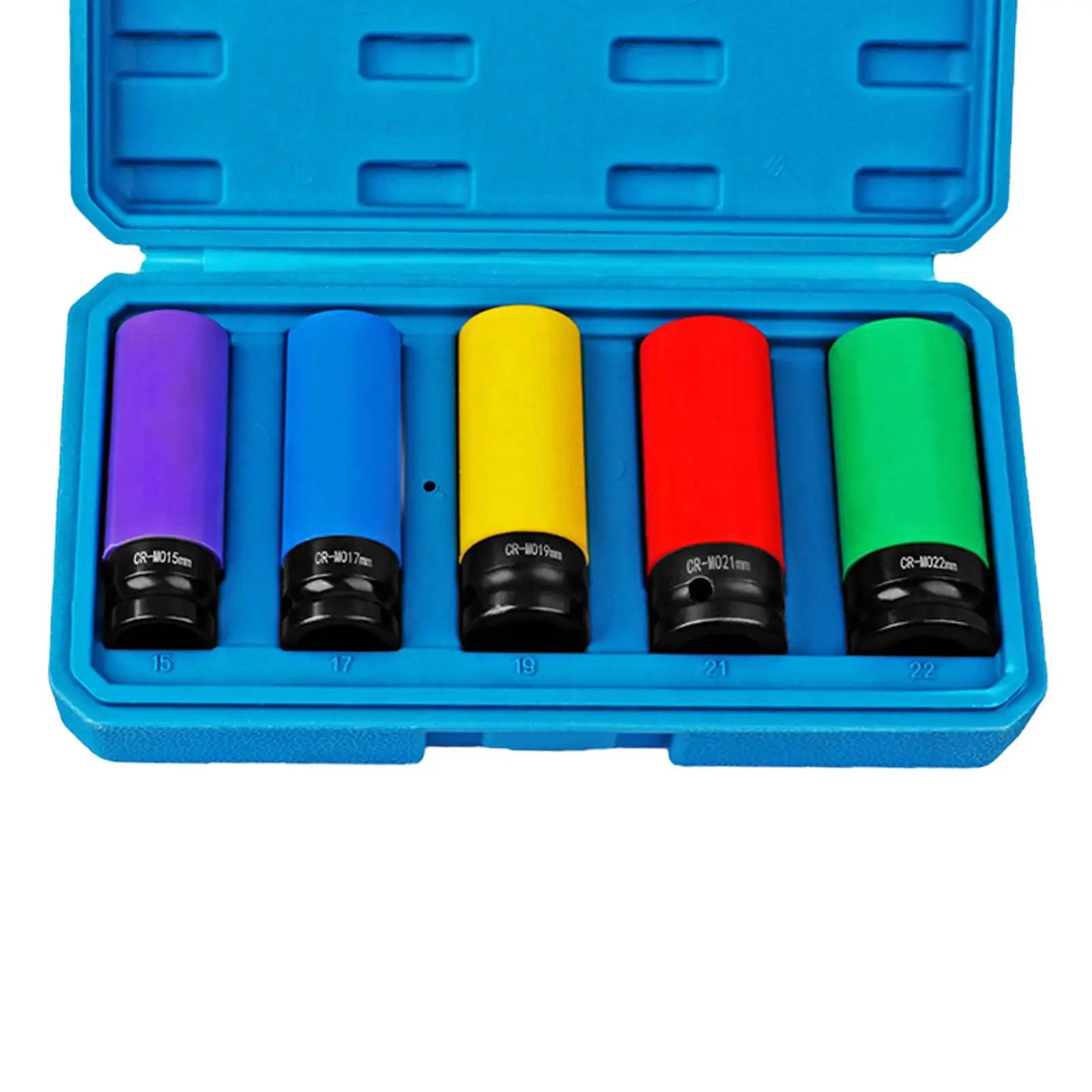 Wheel Socket Set Wheel Protector Impact Socket with Storage Case 1/2 inch Drive Thin Socket Set for Men Husband Dad durable Zpaxo 5 piece kit