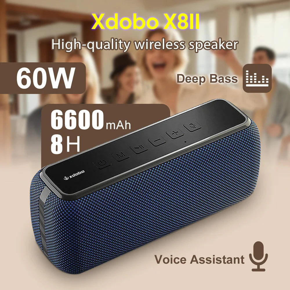 XDOBO X8 Series Wireless Speaker 60W Subwoofer Deep Bass Outdoor Music Smart TV Home Cinema Loudspeaker X8II X8III X8IV Soundbar Zpaxo
