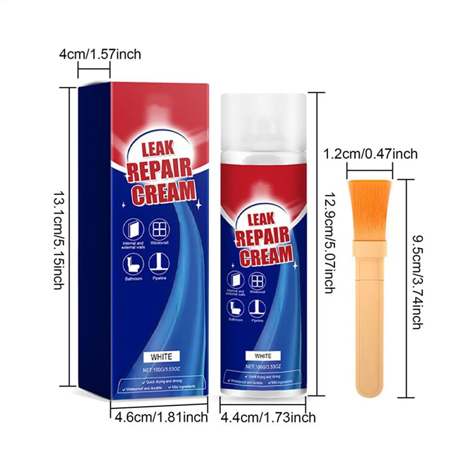 Clear Sealant Waterproof 100g Anti-Leakage Quick Drying Spray Basement Waterproof Coating Roof Sealant for Indoor Outdoor Zpaxo