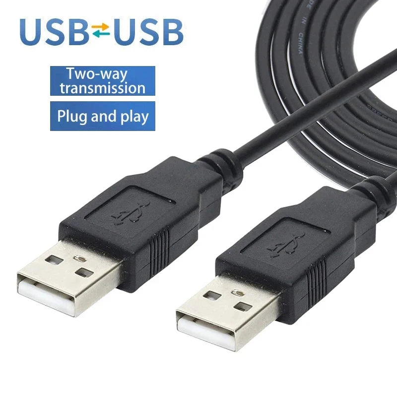 USB 2.0 Extension Cable USB to USB A Male to Male Data Sync Black Charger Extension Cable Cord USB Cable for PC Laptops Keyboard Zpaxo