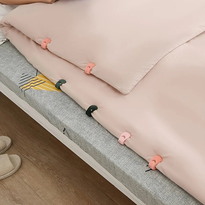 5pcs Bed Sheet Clips-Dual-Direction Adjustable Non-Slip Transparent Nylon Bedding Clips,Suitable for Hospitals,Homes,Hotels,Spas Zpaxo