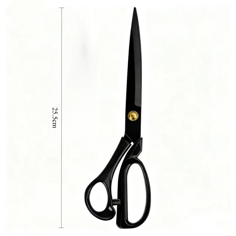 10 inch stainless steel tailor scissors with blackening process, professional fabric cutting, manual sewing, household large sci Zpaxo
