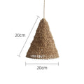 Handmade Weave Jute Rope Lampshade Bohemian Hanging Lamp Shade Home Zpaxo A2