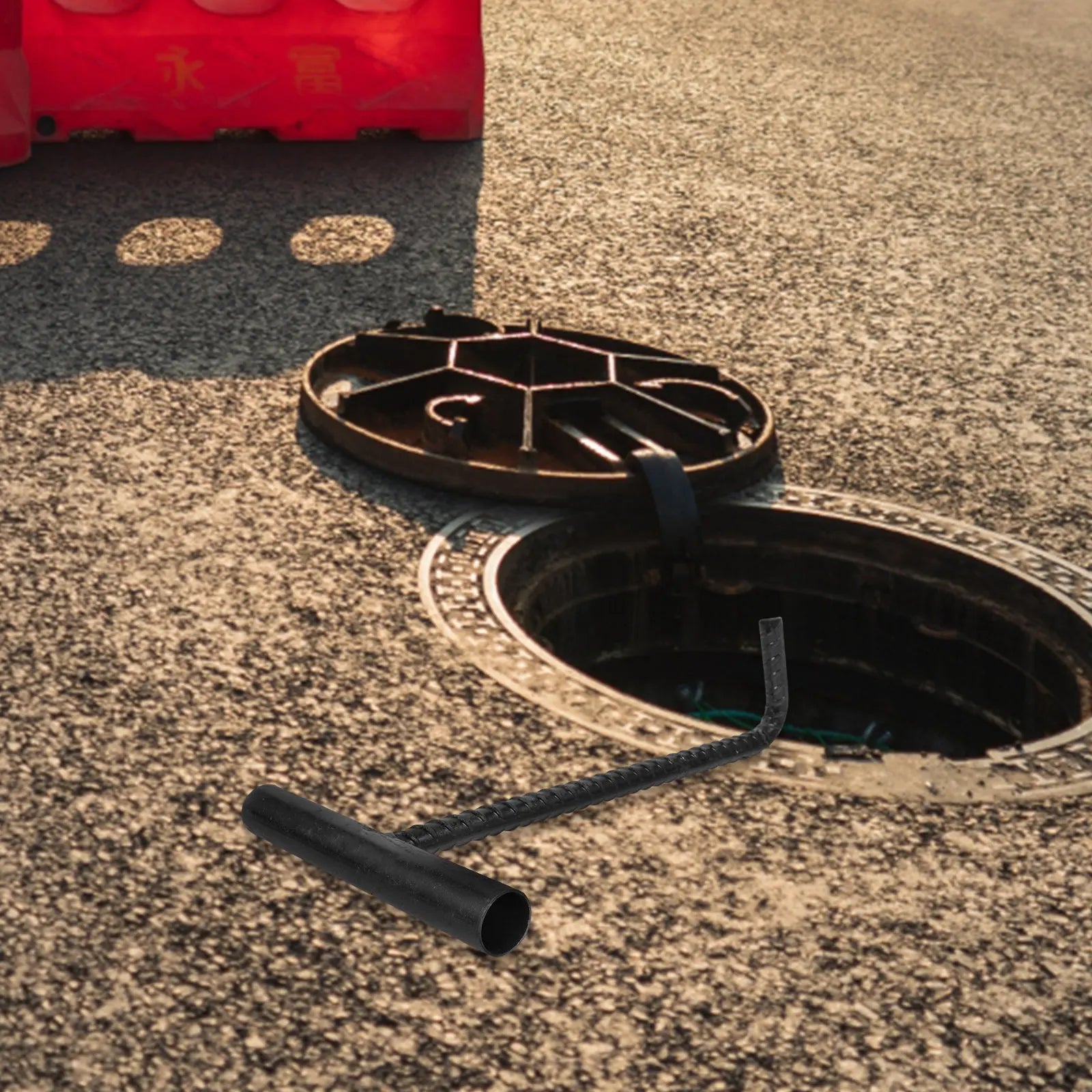 Heavy Duty T Shaped Hook Manhole Cover Lifting Stainless Steel