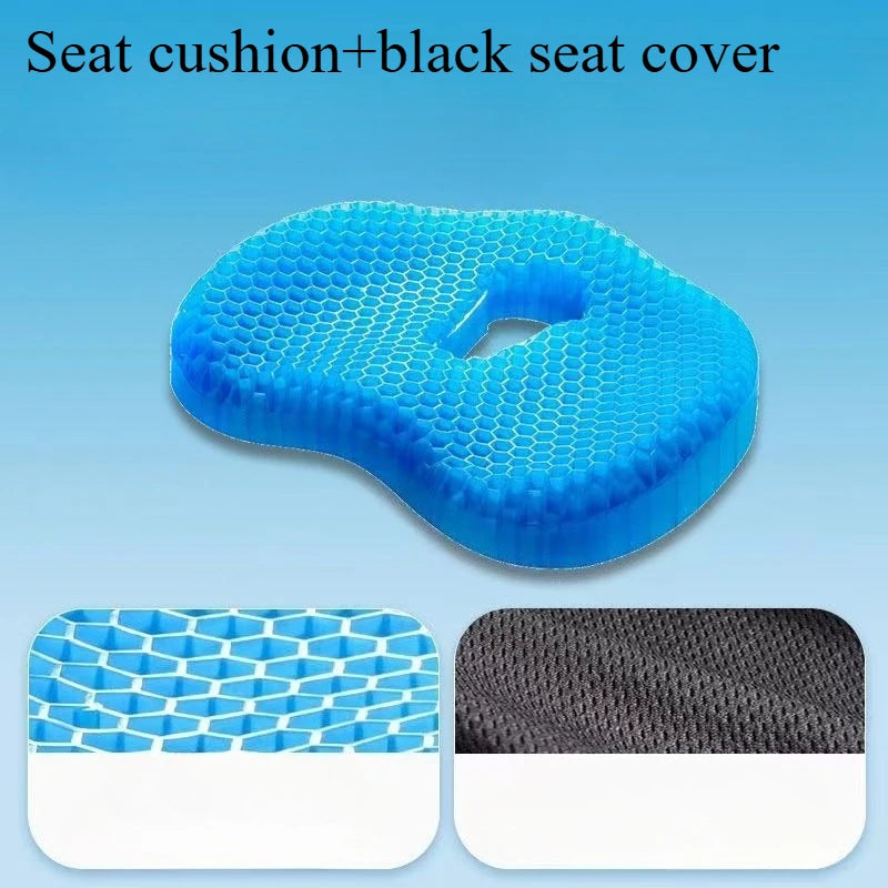 Gel Seat Cushion Pad Car Built-in Anti-slip Design Breathable Cooling