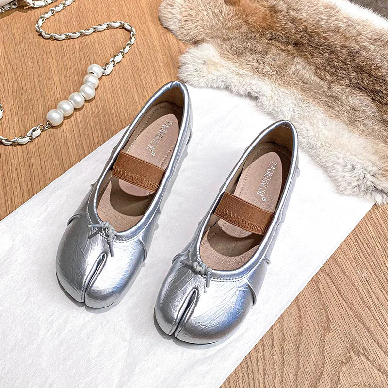 Flat Shoes for Women Spring and Autumn 2025 Casual Increased Height Inside Tabi Shoes for Women Plus Size Loafers Women Zpaxo