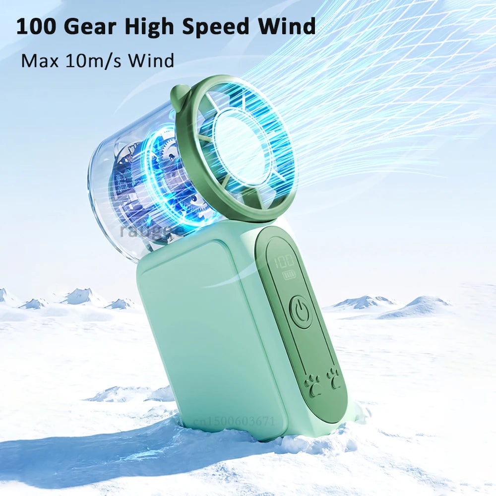 Mini Portable Handheld Fan USB Pocket Small Rechargeable Personal