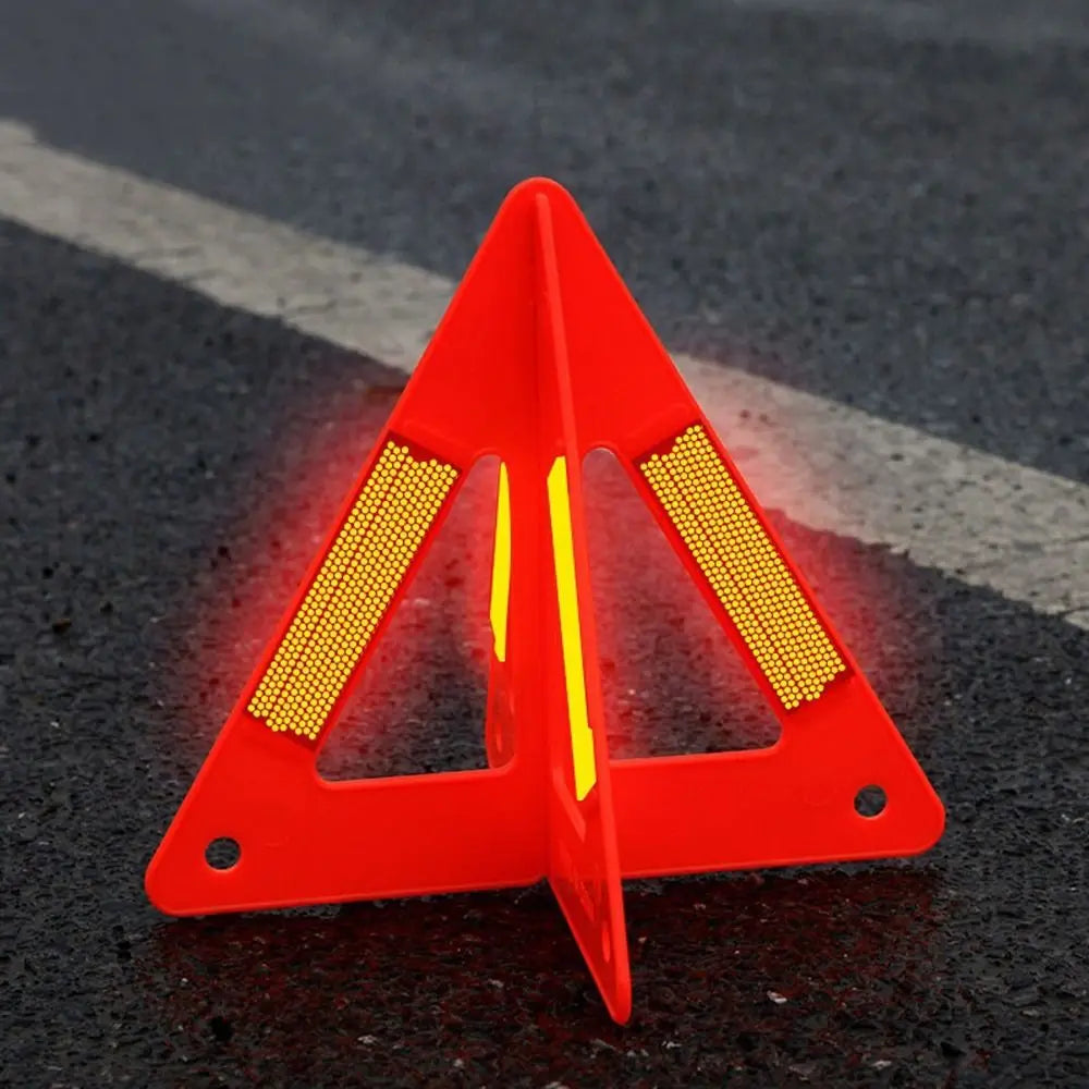 Reflective Car Emergency Warning Triangle Safety Cars Stop Sign Stand Zpaxo