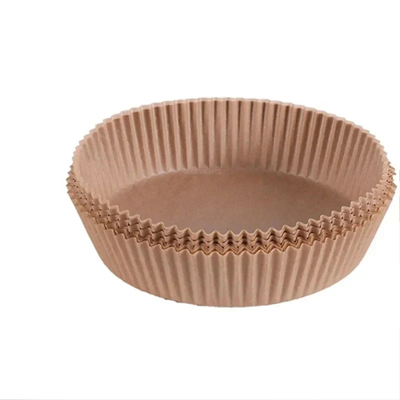 Air Fryer Disposable Parchment Liners – Round, Non-Stick, 50-250pk