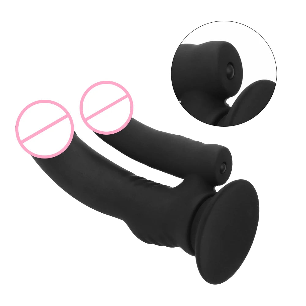 Lesbian Dildo Butt Plug Sex Toys Women Vagina Clitoris Massager