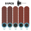 50Pcs Sandpaper 36-240 Grit Grinding Wheel Set Quick Change Combination for Wood Furniture Finishing/Metal/Automotive Polishing Zpaxo set1