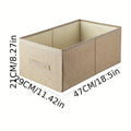 Foldable Fabric Clothes Storage Box – Wardrobe & Drawer Organizer Fabric Storage Box Zpaxo Dark Khaki